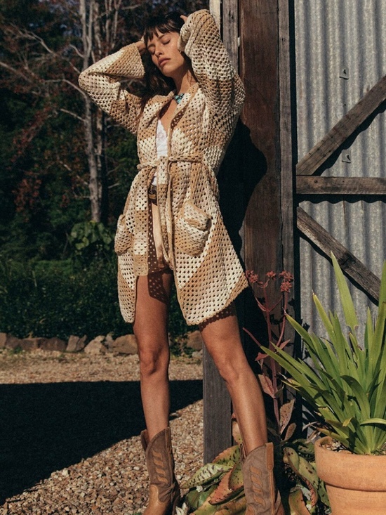 Chasing Unicorns Jackets & Blazers - Chasing Unicorns Magic Carpet Crochet Coat!